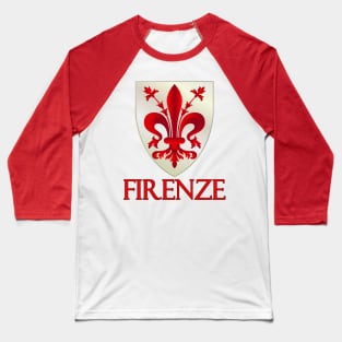 Firenza (Florence) Italy - Coat of Arms Design Baseball T-Shirt